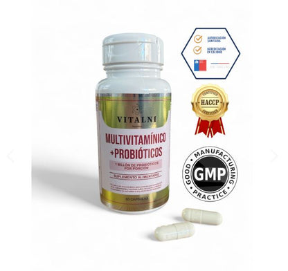 Multivitaminicos Probioticos 60cap