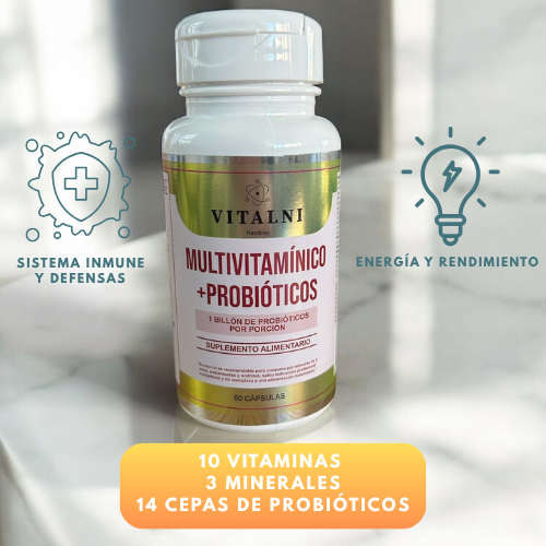Multivitaminicos Probioticos 60cap